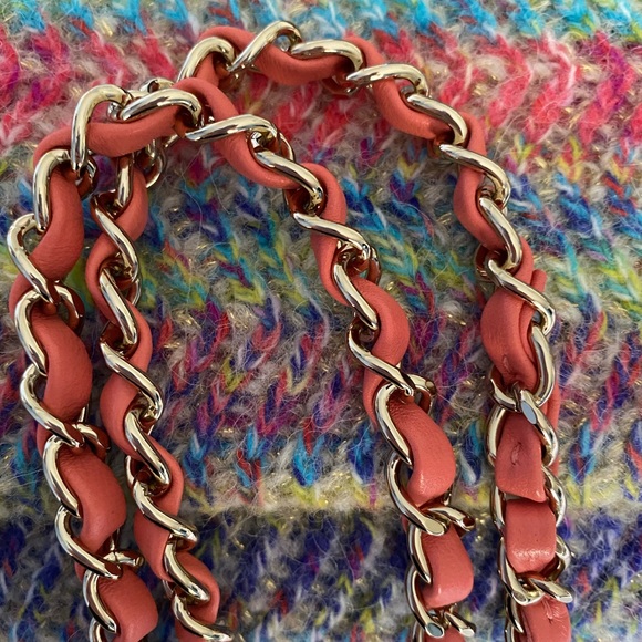 ‼️SOLD‼️Wool Rainbow Métiers D’Art Flap Bag NEW - Picture 5 of 11